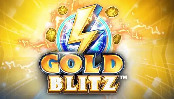 Gold Blitz slot logo by Fortune Factory Studios at Sankra Casino