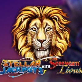 Stellar Jackpots with Serengeti Lions logo – Jackpots by Lightning Box Game at Sankra Casino